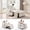 Pongee Fabric-White, variant on Convertible Sleeper Chair, 3-in-1 Pull Out Sofa Bed with USB and USB-C, Foldable Table, Phone Holder, Adjustable Backrest, Toothpick Velvet, White