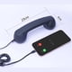 thumbnail image 3 of Matsuzay Actualización de teléfono retro: receptor con asa de 3,5 mm para auriculares de teléfono fijo de 3,5 mm con asa transparente Teléfono y Comunicación naranja, 3 of 6