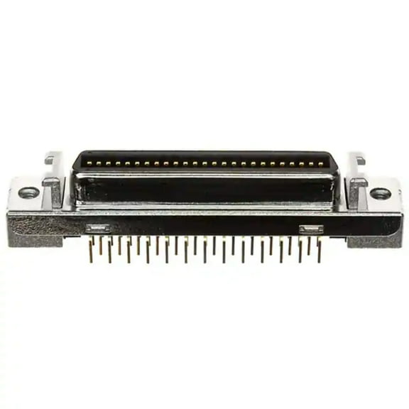 10250-6212PC Connector Receptacle D-Sub 50 Position Panel Mount Through Hole Solder :RoHS