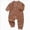 Brown 0726, variant on Baby Long Sleeved Bodysuits Newborn Clothes Boys And Girls Underwear Pajamas Rompers And Home Clothes