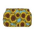 thumbnail image 2 of Kdxio Sunflowers for Double Compartment Pen Case Oxford Organizer with Zipper Pockets for Students Artists, 2 of 7