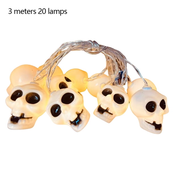 Luces Decorativas Halloween Fantasma 3M 20 LED para Suministros Fiestas en El