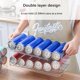 thumbnail image 4 of Organizador De Bebidas Frigorífico Contenedor De Latas Dos Pisos Refresco Recarga Automática Slop Diseño Ampliado Para Latas De Refresco De 200-300 Ml Para El Hogar Restaurante Fiesta Speravity HA012872-00, 4 of 6