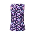thumbnail image 5 of Lsque crystal Skull flower cool Printed Workout Tank Tops for Women, Athletic Sports Tank Tops, Compression Sleeveless Dry Fit Shirts,Sleeveless Yoga Shirt-Medium, 5 of 9