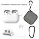 thumbnail image 1 of Audífonos 5 fundas para con correa, funda protectora para Airpods Pro (blanco) Ndcxsfigh Para estrenar, 1 of 8