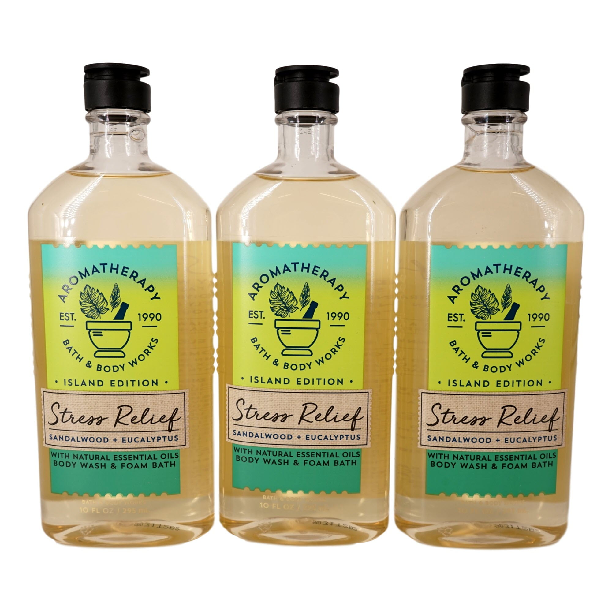 Bath & Body Works Eucalyptus Sandalwood Body Wash and Foam Bath (3 Pack