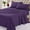 Purple, variant on WISHEAD 4 Piece Queen Sheet Set, Deep Pocket Soft Bed Sheets, Breathable Cooling Bedding, Easy Care, Dark Grey