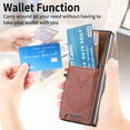 thumbnail image 6 of Dteck for Samsung Galaxy Z Fold6 Case with Card Holder, Lightweight Slim Fit PU Leather Protective Cover Case for Samsung Galaxy Z Fold 6 5G,Brown, 6 of 7