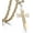 Gold Silver Tone, variant on Mens Cross Pendant Necklace Stainless Steel Gold Silver Byzantine Chain 22-30inch