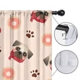 thumbnail image 4 of Blackout Kids Curtains,Pug and Donut Childrens Insulated Curtains Set Of 2,Bedroom Essentials,Toddler Room Decor 42x54in(106x137cm), 4 of 4