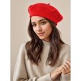 thumbnail image 5 of Minzimin Women's ​​Beret Hats​​ -Wool Blend Winter Cap, All-Season Soft ​​Beret Hats for Women​​, 5 of 7