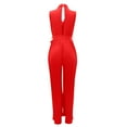 thumbnail image 6 of Sakmal Red Pants for Women Trendy Full Tie Dye Jumpsuit High Waisted Chiffon Ladies Trousers, 6 of 7