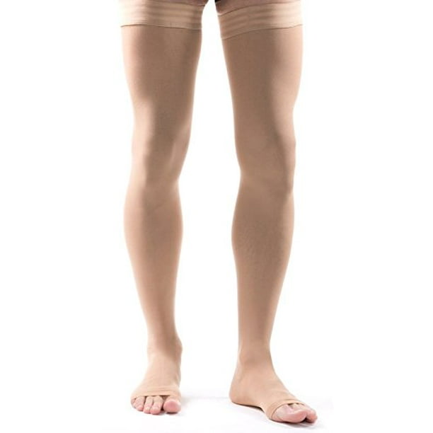 Allegro 3040 mmHg Surgical 305/315 Open Toe Thigh High Hose (Beige