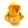 thumbnail image 3 of Funda navideña para pomo de cambio de marchas de coche, suave y de felpa, con capucha muñeco de nieve amarillo, 3 of 9