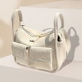 thumbnail image 5 of Bolsos de hombro para mujer, bolso vaquero para mujer, moda para vacaciones de fin de semana (blanco), 5 of 5