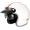 Large It.White, variant on Dot Approved, Vintage Style Sun Shield Bubble Vis View Retro Protective Helmet Men Women, Adjustable, Lightweight, Durable, Portable, User-friendly, Compact, Open, Face