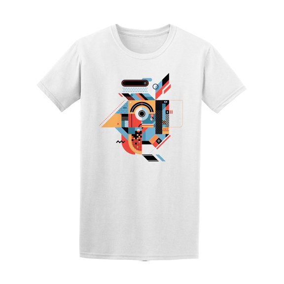 Geometric Rooster Head Art Tee Men's -Image by Shutterstock