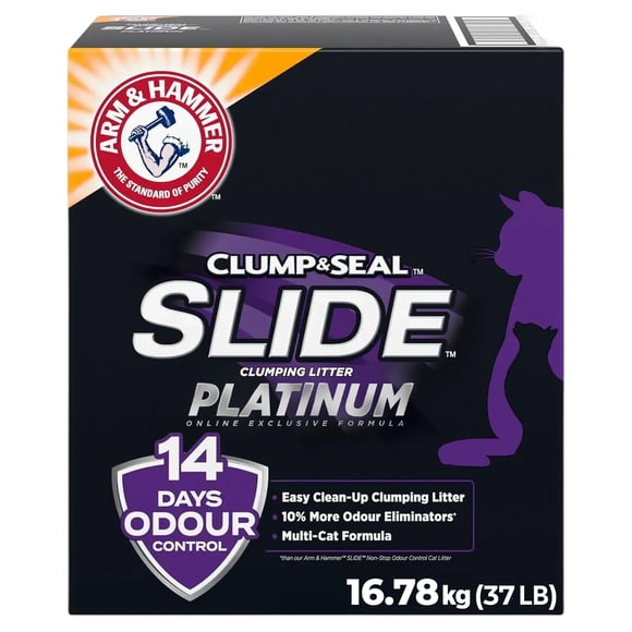 Platinum Litière pour Chat avec 14 Jours de Contrôle des Odeurs, Argile Dure, 99.99% Sans Poussière, Taille 16.78kg (Lot de 1)
