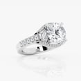 thumbnail image 2 of Ariana Jewel 1.7 Ct Round Cut Lab Created Diamond Engagement Ring - 14K White Gold Plated - Solitaire with Accents Design Ring - Perfect for Women’s Bridal Jewelry, Gifting, and Everyday Wear, 2 of 2