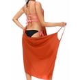 thumbnail image 4 of FUTATA Women Sarong Chiffon Swimsuit Cover Up Beach Wrap Skirt Swimwear Bikini Cover UPs Short, 4 of 4