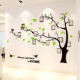 thumbnail image 1 of 3D Tree Wall Sticker DIY Home Photo Frame Wall Sticker Art Decor for Living Room, Bedroom (F Light Green Left, Length: 175*230CM), 1 of 5