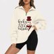 thumbnail image 2 of Sudaderas Navideñas de Cuello Redondo Para Mujer Otoño Invierno Casual Temperamento Moda Felpa Cálido Underlay Estampado Suéter Manga Larga Top Odeerbi ODB192518, 2 of 6