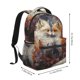 thumbnail image 2 of Easygdp Romantic Flower Fox Couple Mochila Ergonómica Versátil para Laptop - Múltiples Bolsillos, Correas Ajustables, Unisex para Escuela, Viajes y Actividades al Aire Libre-One Size, 2 of 5