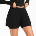 thumbnail image 6 of Uobin Women's 2 in 1 Running Shorts Quick Dry Athletic Gym Workout Shorts with Liner Phone Pockets, 6 of 9