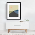 thumbnail image 3 of Abstract Graphic Sunset Poster – Mountains, Nature, and Road in Modern Colors - Digital Art Minimalist Abstract Geometric Landscape Modern Art Sunset Scenic Black Framed Wall Art Print 18 x 24 inches, 3 of 4