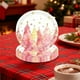 thumbnail image 5 of Vajilla de papel desechable con copos de nieve y árbol de Navidad rosa | Platos, vasos y servilletas de 18 y 23 cm | Artículos de papel aptos para uso alimentario para fiestas, reuniones y, 5 of 6