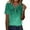 Armée Verte, variante sur Tnhcen Chemises d'Été Vintage à Imprimé pour Femmes - Coupe Ample Basique Décontractée / Grande Taille P-2TG / Style Rétro pour Femmes