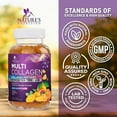 thumbnail image 5 of Collagen Supplements Gummies - Hair Growth & Immune Support, Skin & Nails Supplement - 2500mcg Biotin Per Serving - Multi Collagen Hydrolyzed Type 1 & 3, Vitamin C & Zinc, Orange Flavor - 120 Gummies, 5 of 10