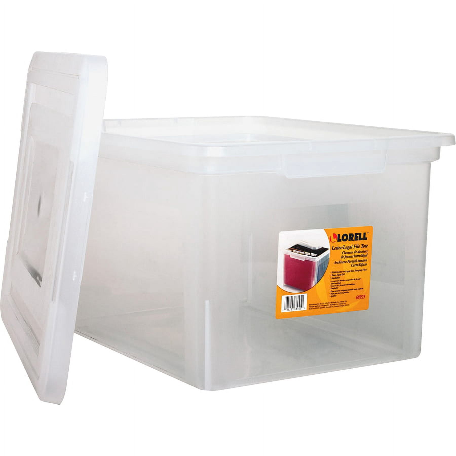 Lorell Letter/legal File Box -Media Size Supported: Letter, Legal - Interlocking External Dimensions: 14.2" Width X 18" Depth X 10.8"Height, Plastic