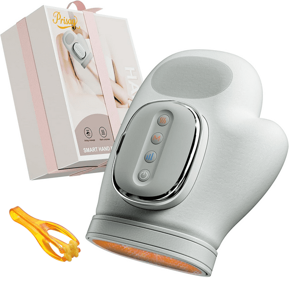 Hand Massager with Heat and Compression, Cordless Hand Massager, Finger Massager, 2025 Updated Carpal Tunnel Relief & Wrist Relief Massager, Gift for Women Men