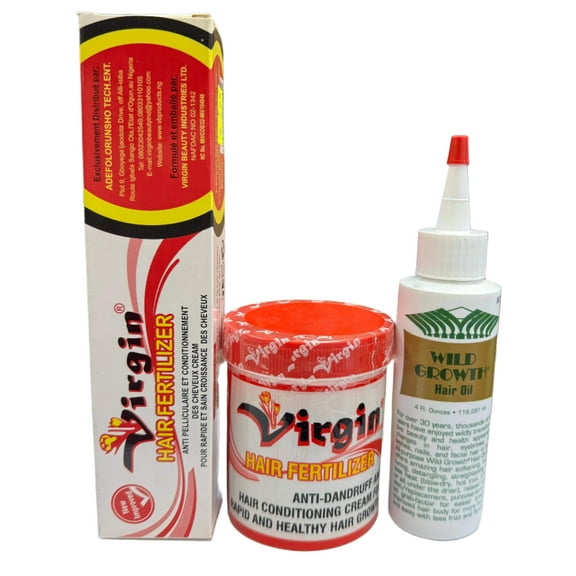3-in-1 Growth Set Wild Growth Virgin Hair Fertilizer Best Saving