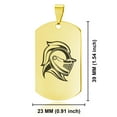 thumbnail image 2 of Stainless Steel Knight Warrior Champion Dog Tag Pendant Necklace, 2 of 3
