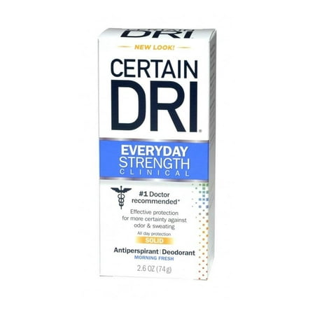 Ddi Body - Certain Dri Everyday Strength Clinical Roll-On, Morning Fresh Scent, 2.5oz