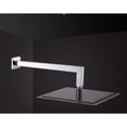 thumbnail image 2 of Vanity Art 4SQ12 Brass Square Shower Arm, Chrome - 12 x 2.5 x 2.5 in., 2 of 4