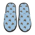 thumbnail image 3 of Junzan Fuzzy Feet Slippers For Women,House Shoes Non Slip Indoor/Outdoor,Corgi Dog Designs-Medium, 3 of 9