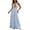 A-Blue1134, variant on Wxolcjlv Women Stripe Print Maxi Dress Halter Deep V Neck Casual Beach Vacation Summer Long Dress