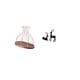 thumbnail image 5 of Elegante Y Moderno Jarrón De Corcho Para Coleccionistas Y Figura De Reno De Resina De Ciervo Negro, Regalo único Para La Cocina, Sala De Estar, Estudio, Decoración De Balcón., 5 of 8