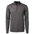 thumbnail image 2 of Men's Cutter & Buck Black/Gray Baltimore Orioles Virtue Eco Pique Micro Stripe Recycled Quarter-Zip Pullover Top, 2 of 3