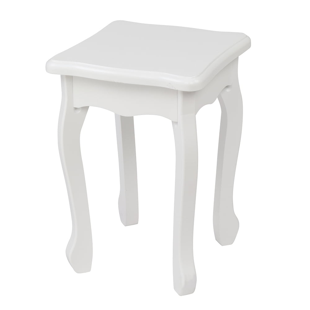 Private Jungle Children's Wooden Dressing Table Three-Sided Folding Mirror Dressing Table Chair Single Drawer,White Crown Style Private Jungle Children's Wooden Dressing Table Three-Sided Folding Mirror Dressing Table Chair Single Drawer,White Crown Style