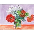 thumbnail image 2 of Roberts, Kait 32x25 White Modern Wood Framed Museum Art Print Titled - Flowers for Belle II, 2 of 4