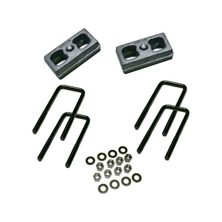 Superlift by RealTruck 2" Block Kit | Rear Lift Blocks, U-Bolts, & Hardware | 3825 | Compatible with 1999-2010 Chevrolet Silverado / GMC Sierra 1500 / 2500 4WD