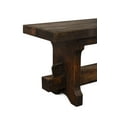thumbnail image 3 of Artesano Home Decor - Handmade Solid Reclaimed Barn Wood Bench for Indoor Ideal for Home, Living Room,  and Restaurants (Brown) - Rustic Design 02 - 72" Width, 3 of 6