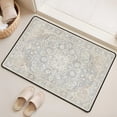 thumbnail image 4 of Washable Vintage Kitchen Mat 31"x20" Non Slip Soft Plush Low Profile Kitchen Rug, Distressed Medallion Oriental Style Sink Mat for Laundry Room Bedroom Office, 4 of 6