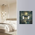 thumbnail image 4 of Yayeee Toggle Light Switch Wall Plate 2-Gang 4.56"x4.48" Decorative Outlet Cover, Whale and Moon, 4 of 7