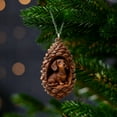 thumbnail image 2 of Souew 2D Acrylic Dachshund Pendant, 2D Acrylic Pinecone Animal Ornaments Set Christmas Tree Hanging Decor with Hamster Dog Cat Squirrel Festive Holiday For Animal Lovers, 2 of 7