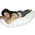 thumbnail image 3 of Golden linens LLC U Shape Full Body Pregnancy Pillow - Maternity Pillow - Support Back/Neck/Head with Washable Bamboo Removable Cover with Zipper - with Cool-Flow Breathable Cooling Hypoallergenic, 3 of 3